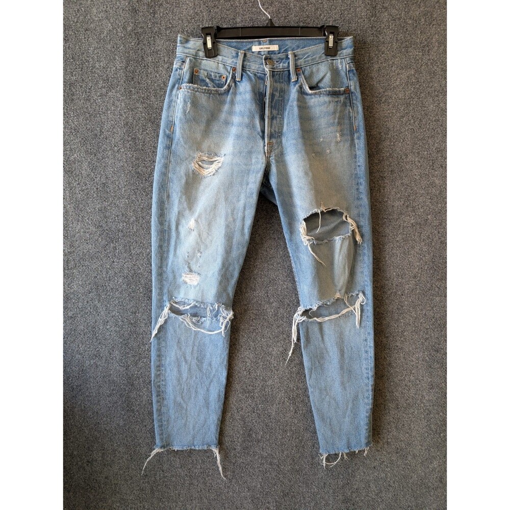 GRLFRND Karolina High Rise Distressed Skinny 28 Jeans A Little More Love Denim